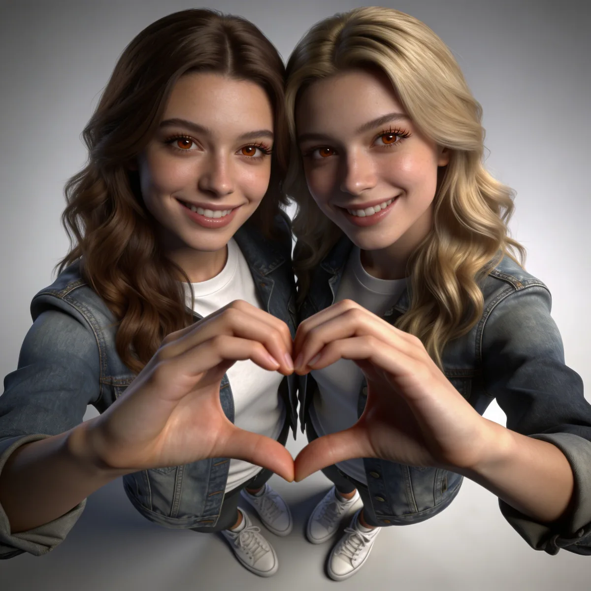 Ultra realistic 4K photo of two best friends by Hajar Eddal