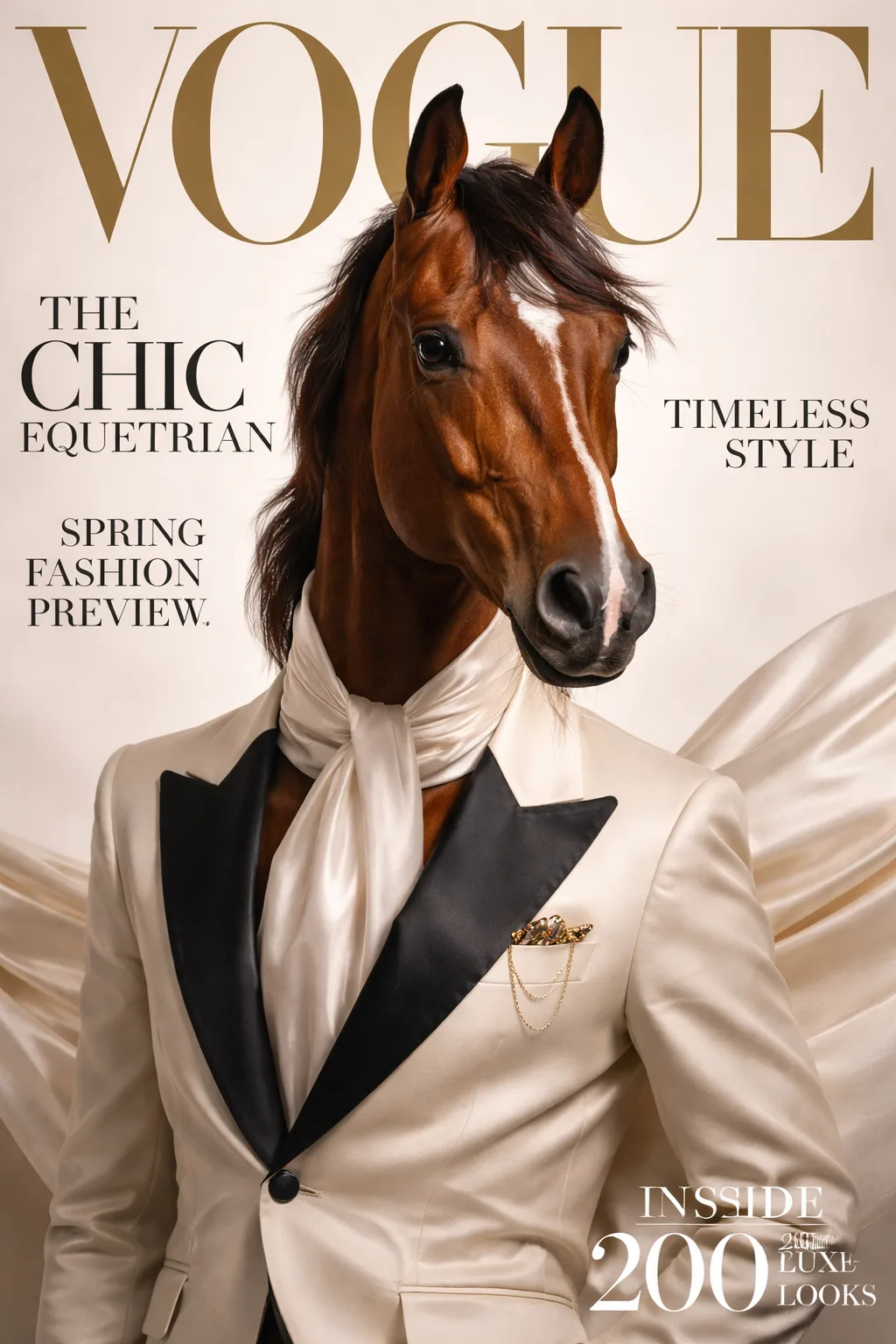 Handsome Horse Vogue Cover by Hajar Eddal