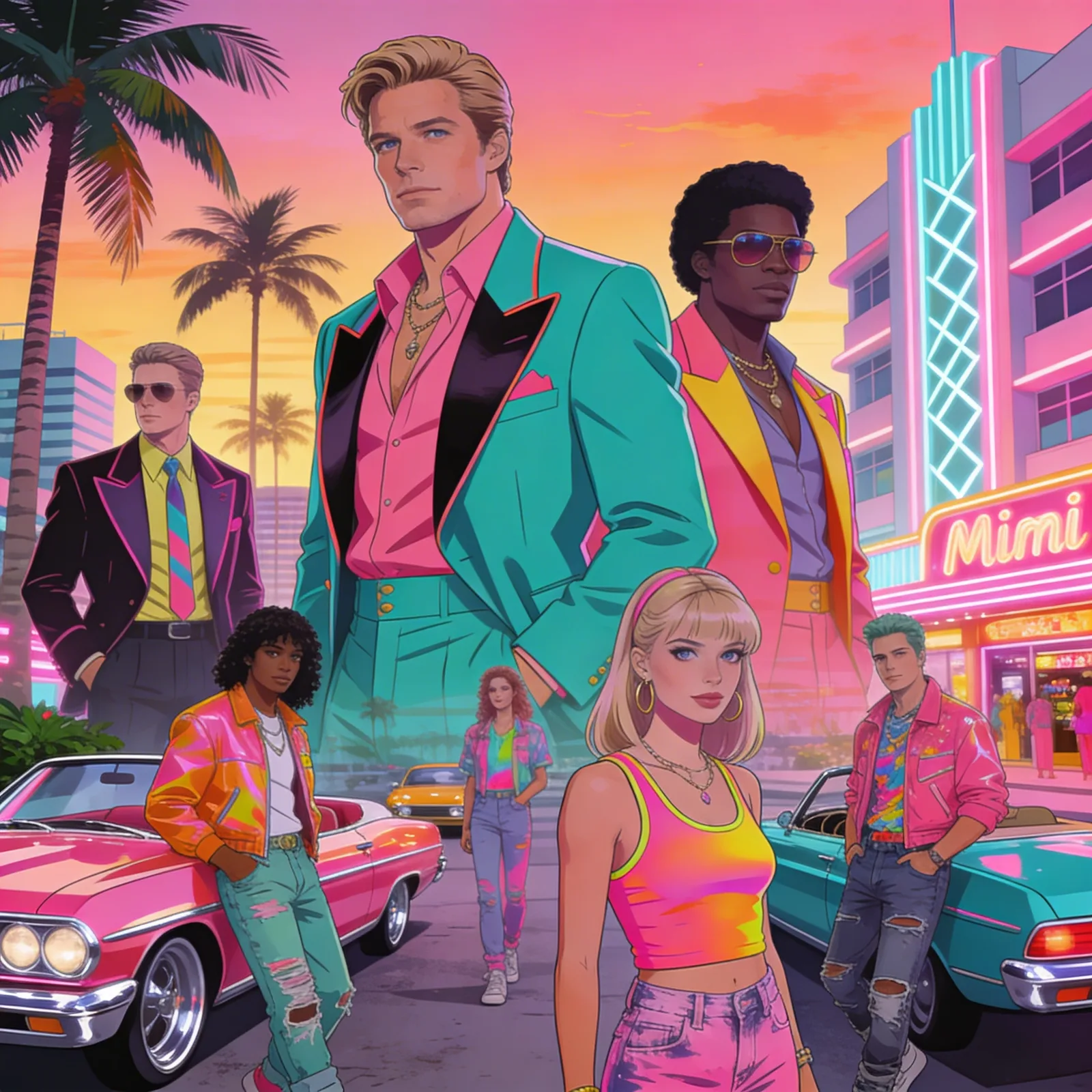 80s Miami aesthetic by Amanda polain
