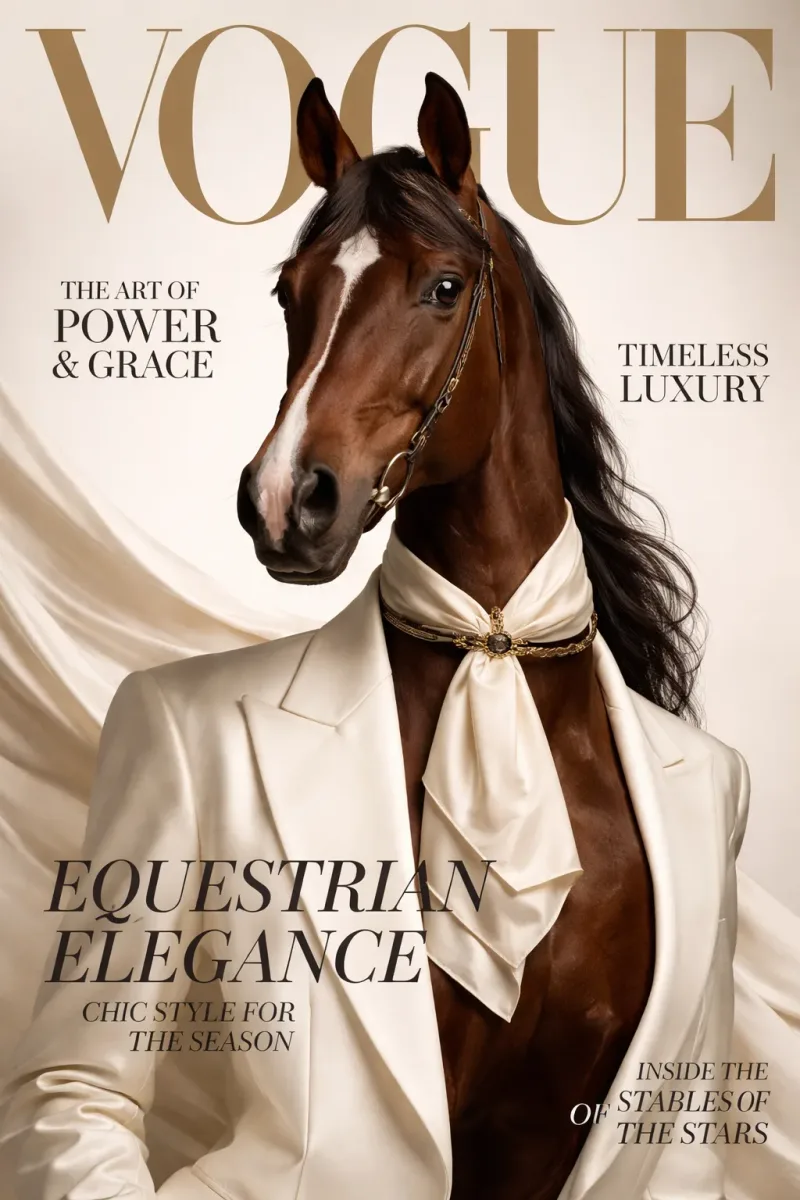 Handsome Horse Vogue Cover by Marcelix