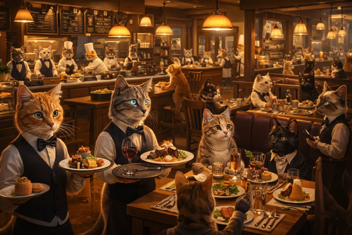 The Cat Restaurant by AI king