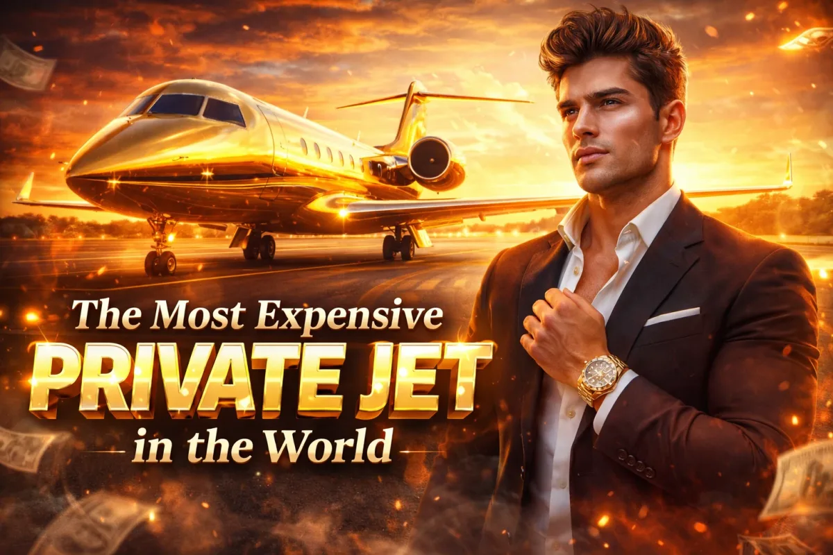 Most Expensive Private Jet in the World Thumbnail by Henry lolan