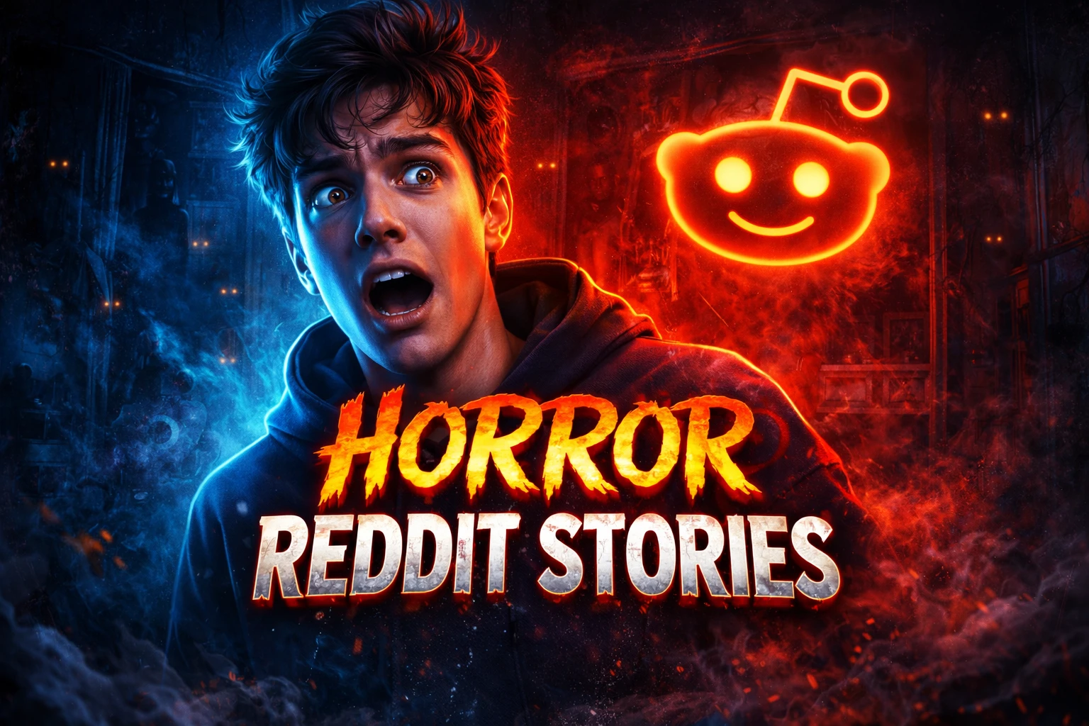 Horror Reddit Stories YouTube Thumbnail by Henry lolan