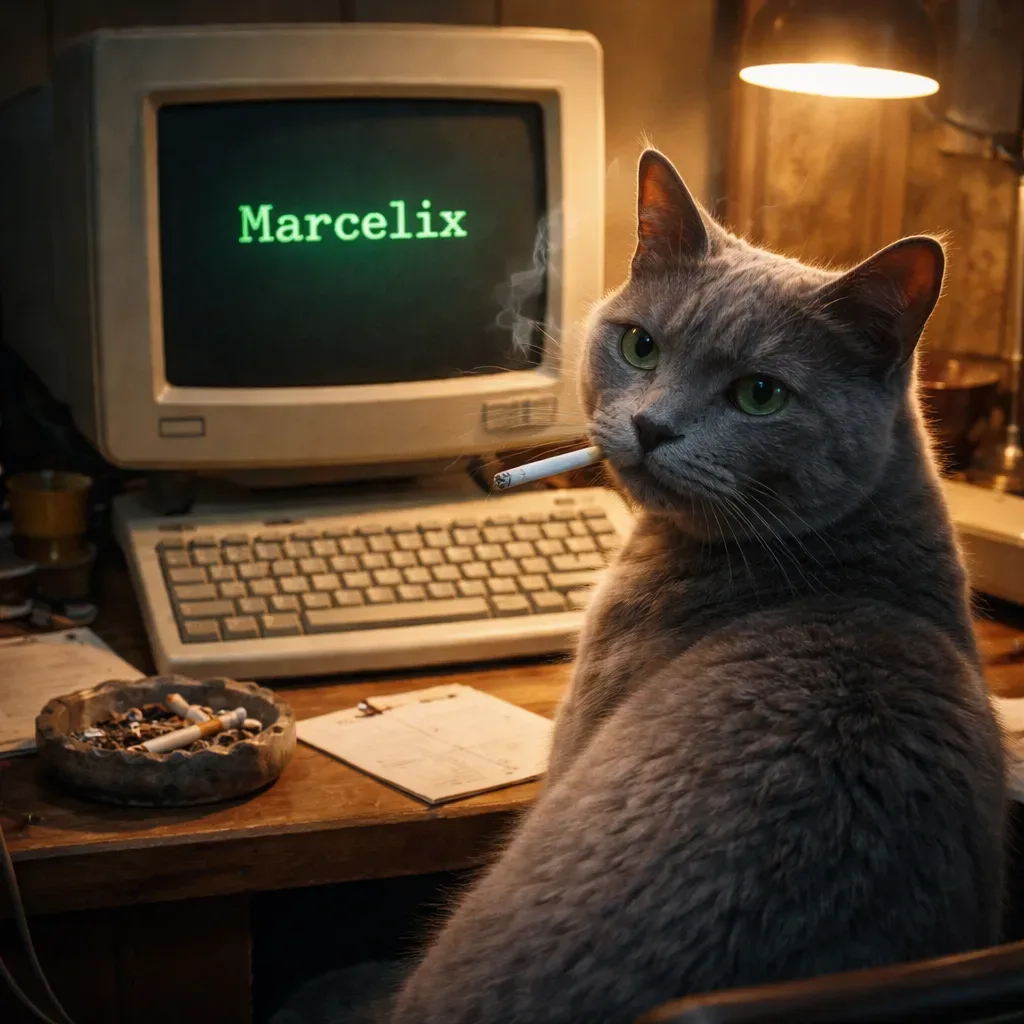 Cat coding marcelix by Othm AI
