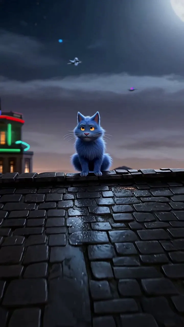 Cartoon trailer - The blue Cat
